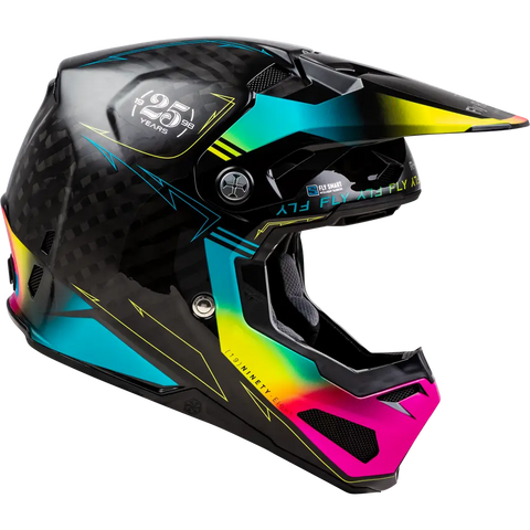 Casco Fly Racing Formula S Carbon Legacy Black/Electric Blue/Fuchsia