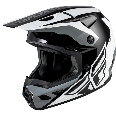 Casco Fly Racing Kinetic Crest Black/White/Grey