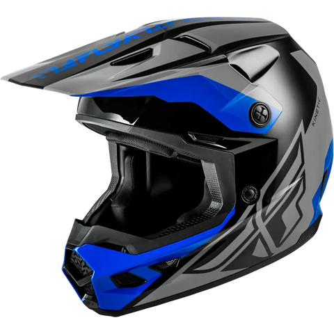 Casco Fly Racing Kinetic Crest Grey/Black/Blue