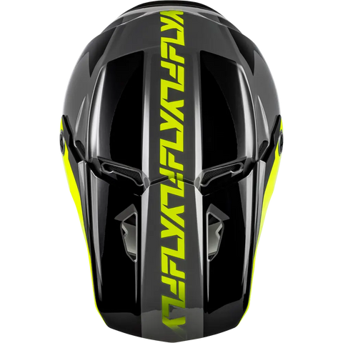 Casco Fly Racing Kinetic Crest Grey/Black/Hi-Vis Yellow