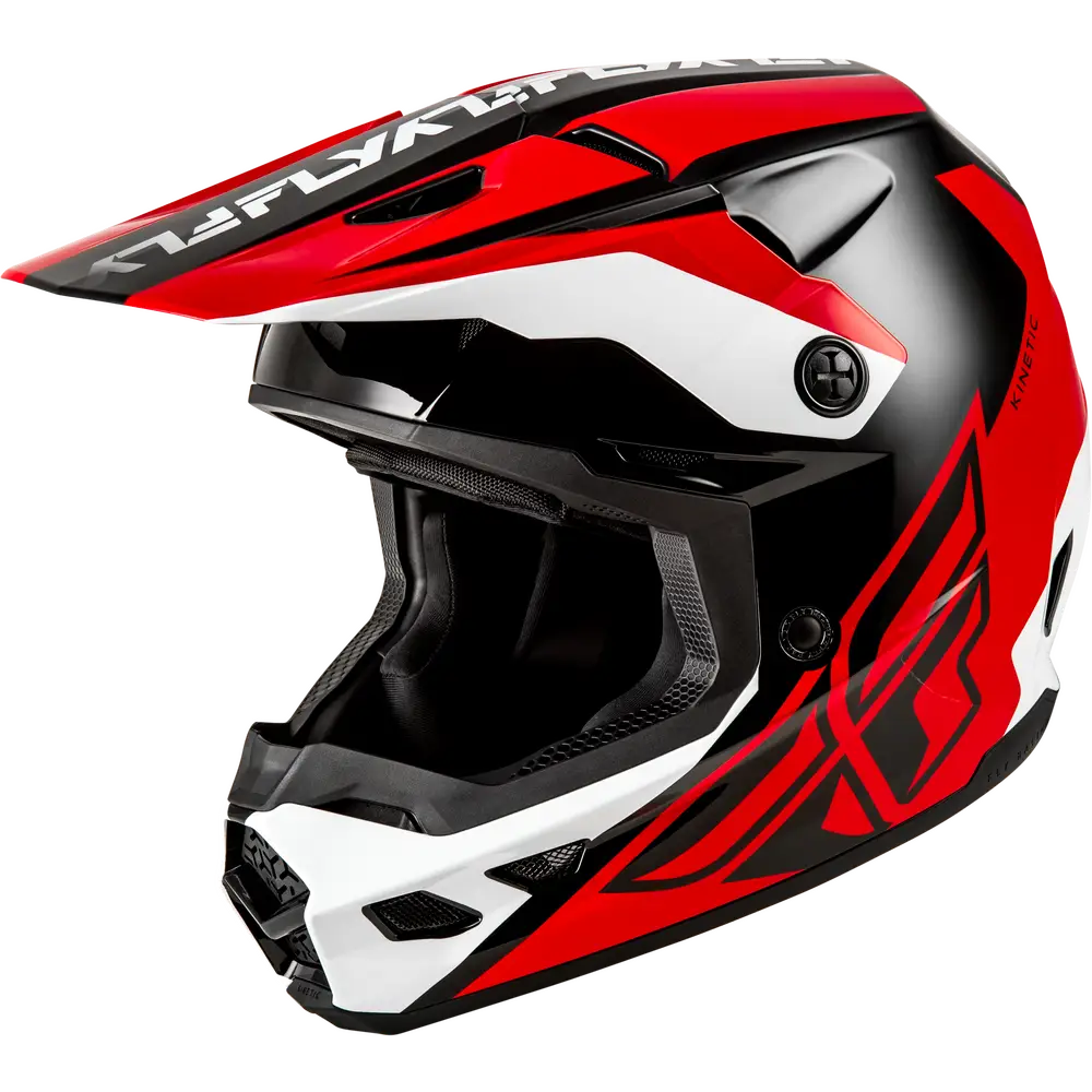 Casco Fly Racing Kinetic Crest Red/Black/White