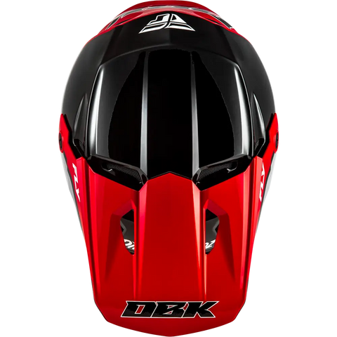 Casco Fly Racing Kinetic DBK Black/Red/Grey