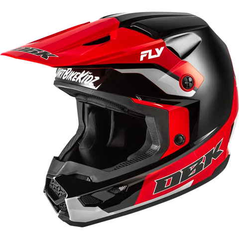 Casco Fly Racing Kinetic DBK Black/Red/Grey
