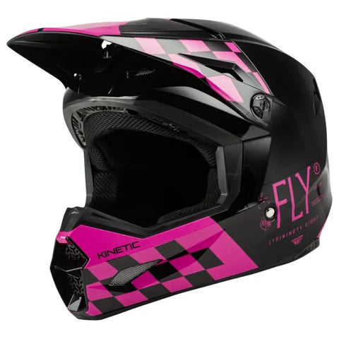 Casco Fly Racing Kinetic Lite Rival Gloss Black/Pink