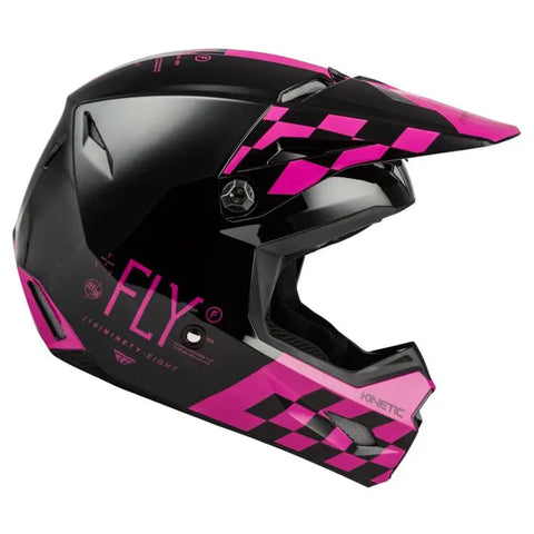 Casco Fly Racing Kinetic Lite Rival Gloss Black/Pink
