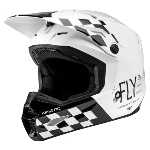 Casco Fly Racing Kinetic Lite Rival Gloss White/Black
