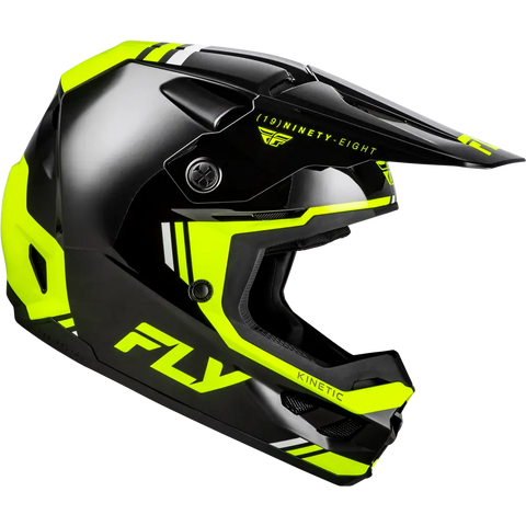 Casco Fly Racing Kinetic Verdict Black/Hi-Vis Yellow/Grey