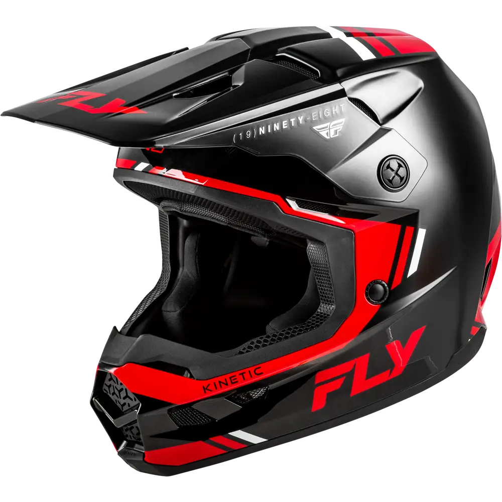 Casco Fly Racing Kinetic Verdict Black/Red/White