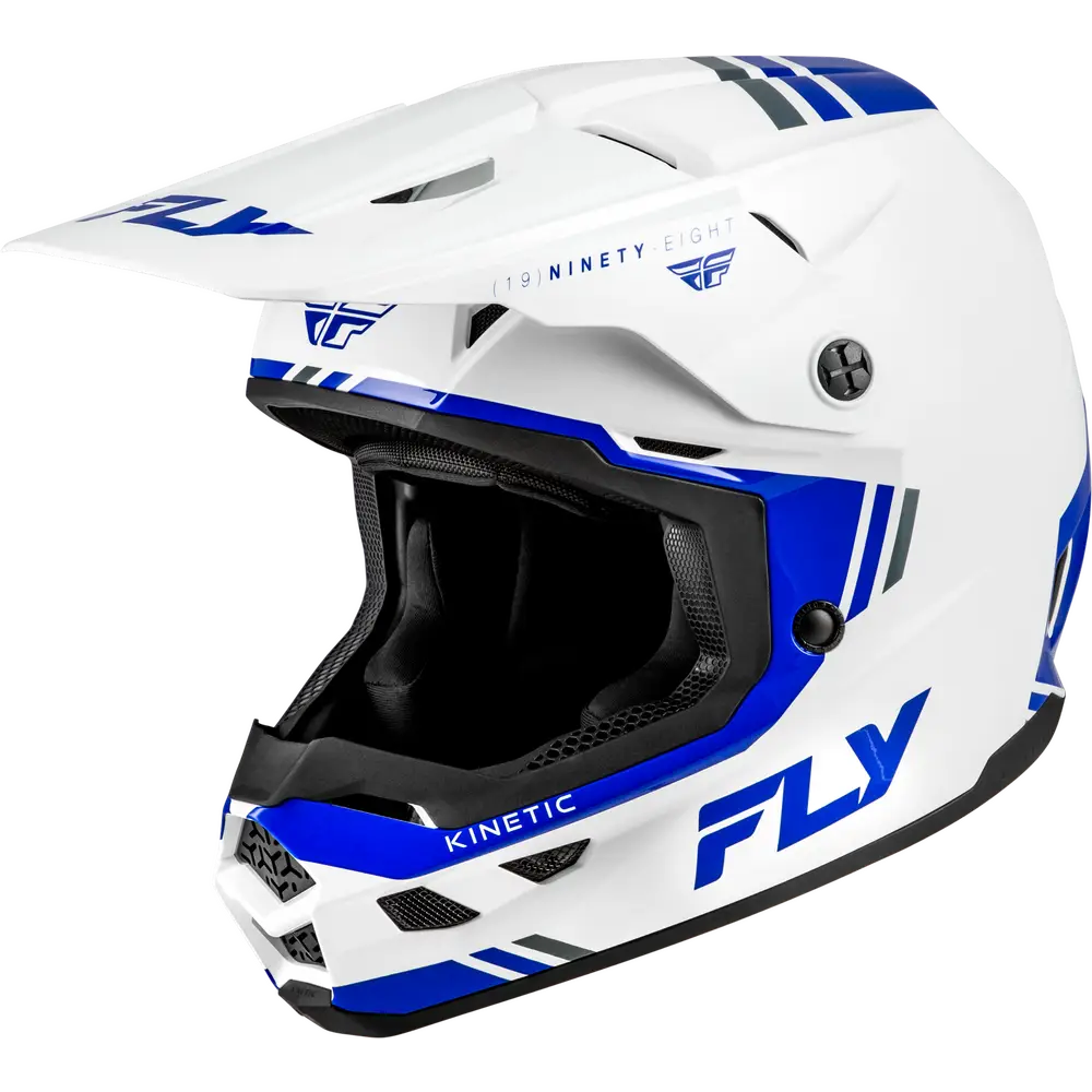 Casco Fly Racing Kinetic Verdict White/Blue/Grey