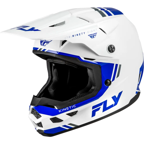 Casco Fly Racing Kinetic Verdict White/Blue/Grey