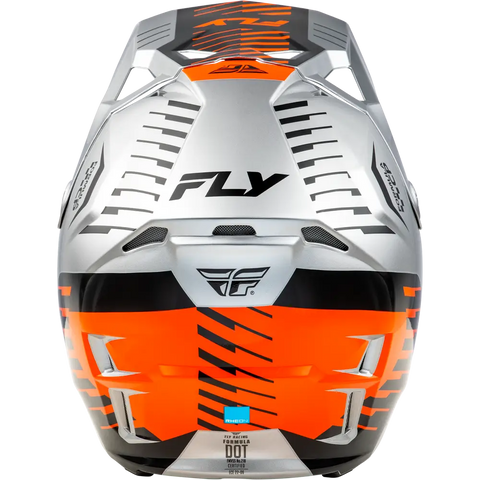 Casco para Niño Fly Racing Youth Formula CP Slice Grey/Orange/Black