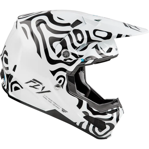 Casco para Niño Fly Racing Youth Formula S Carbon LE Abyss White/Black