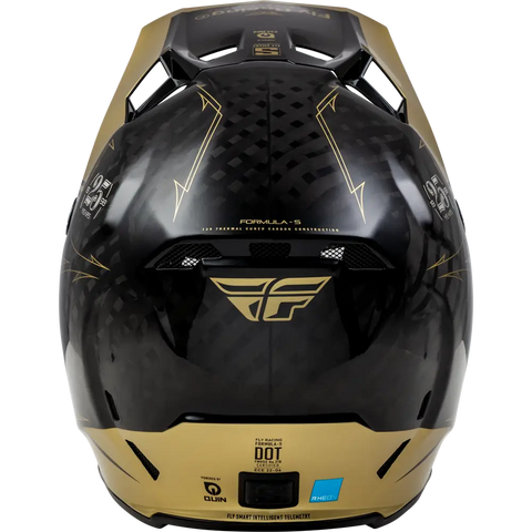Casco para Niño Fly Racing Youth Formula S Carbon Legacy Black/Gold