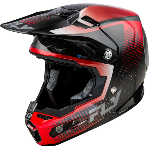 Casco para Niño Fly Racing Youth Formula S Carbon Protocol Black Carbon/Red
