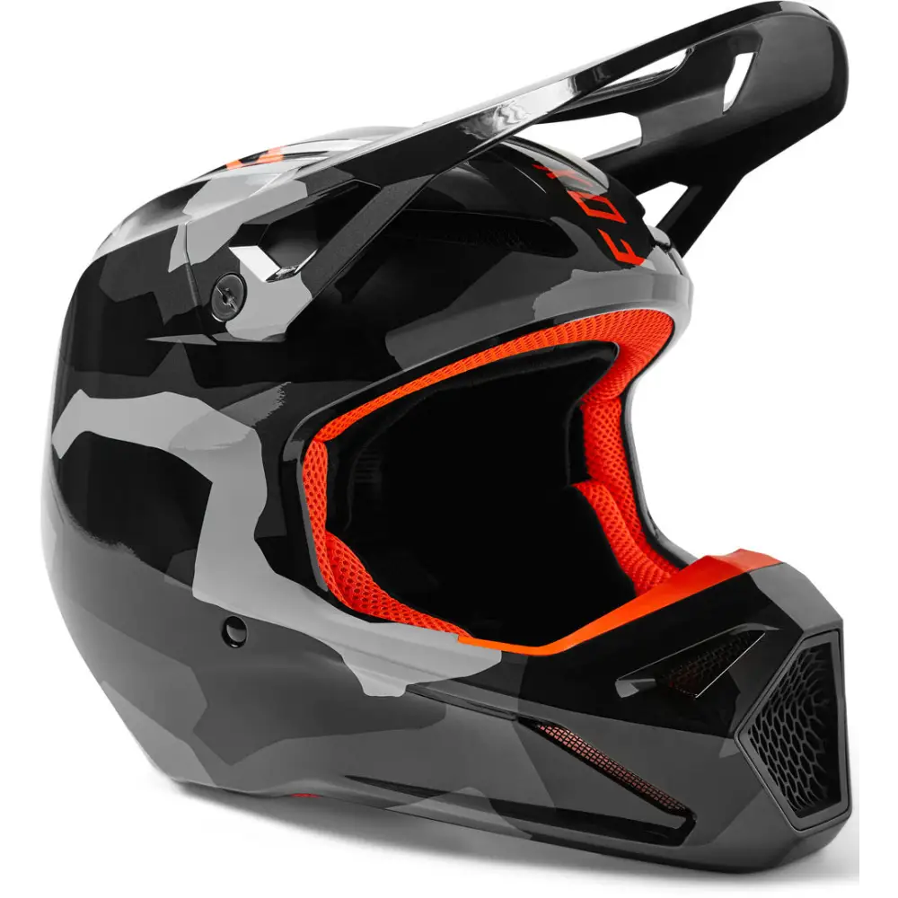 Casco Fox Racing V1 Bnkr Grey Camo