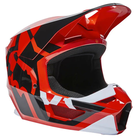 Casco Fox Racing V1 Lux Fluo Red (Talla S)