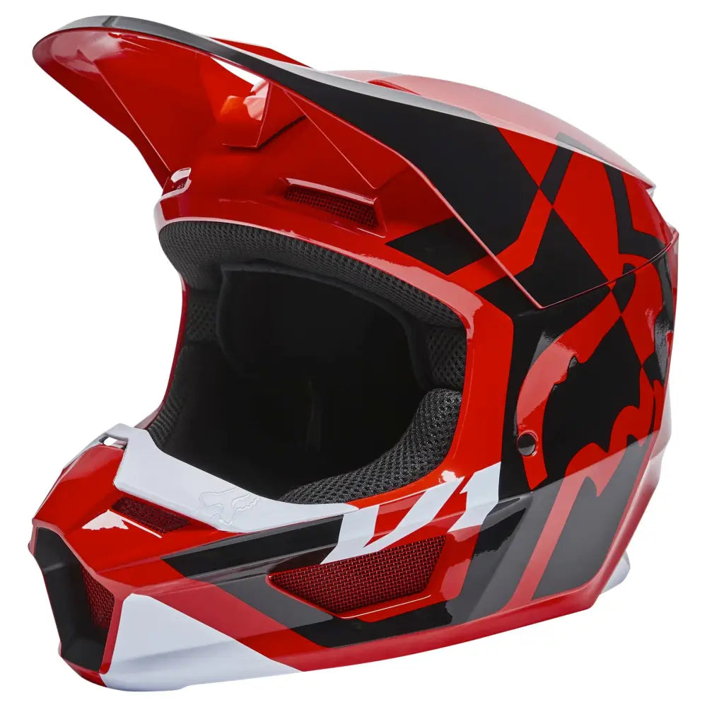 Casco Fox Racing V1 Lux Fluo Red (Talla S)