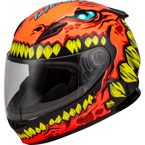 Casco GMax Para Niño Youth GM49Y Drax Orange