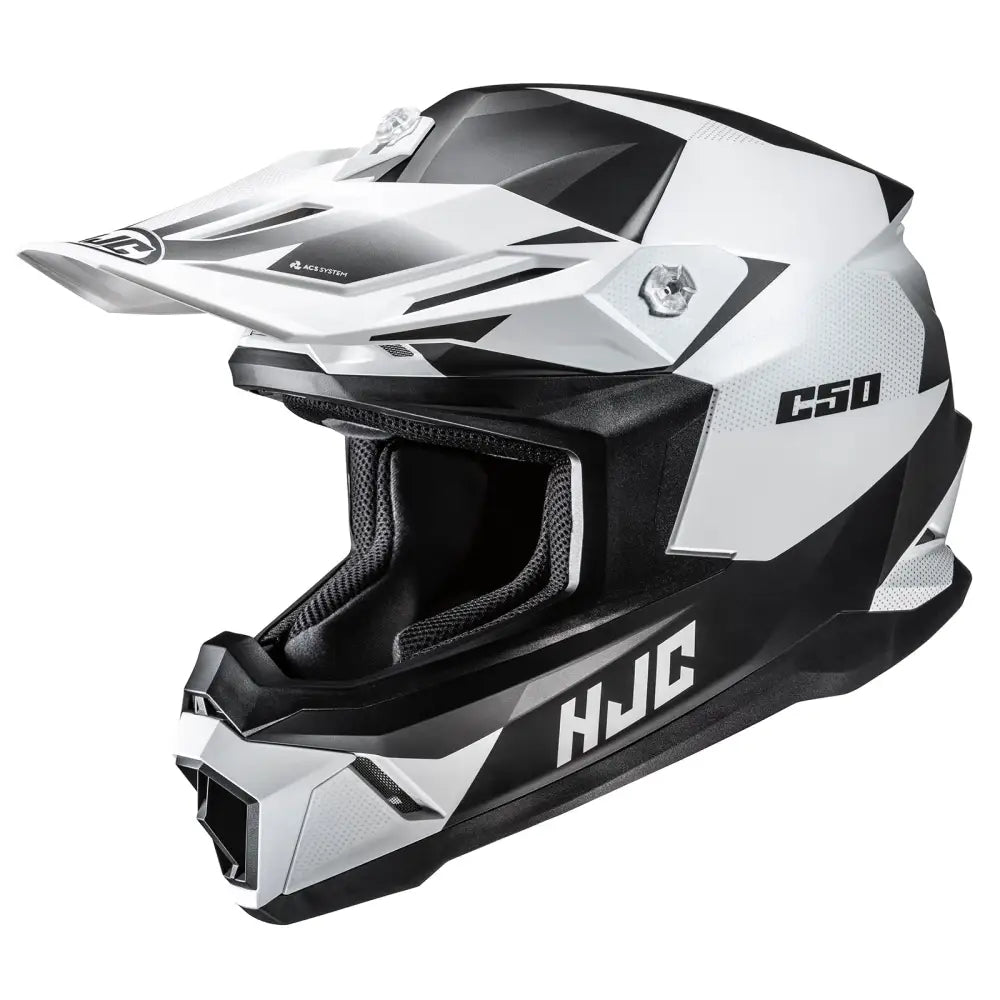 Casco HJC C50 Slide MC-10SF, Matte Black/White