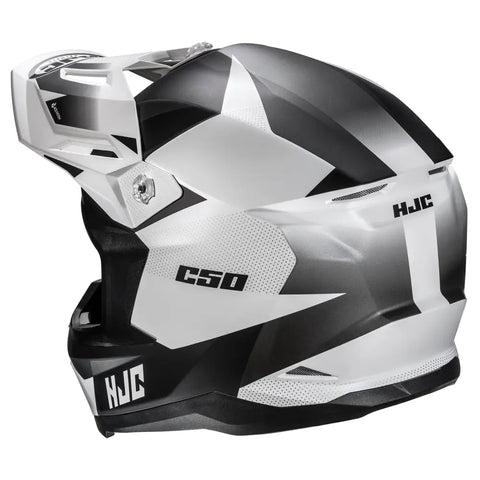 Casco HJC C50 Slide MC-10SF, Matte Black/White