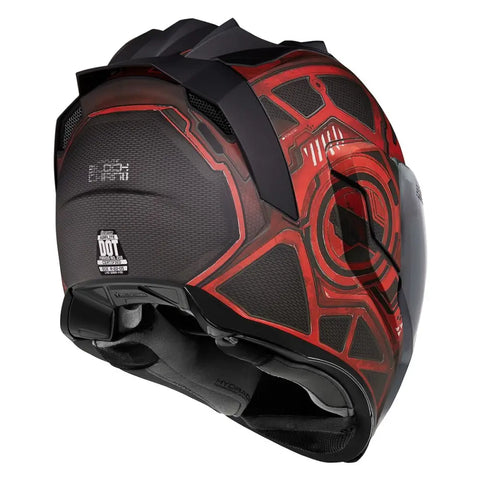 Casco Icon Airflite Blockchain Red/Black (Talla 2XL)