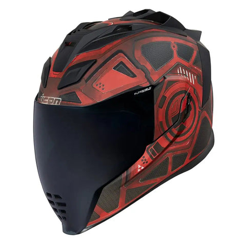 Casco Icon Airflite Blockchain Red/Black