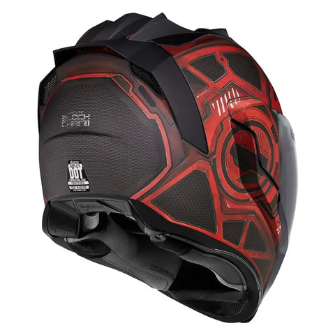 Casco Icon Airflite Blockchain Red/Black