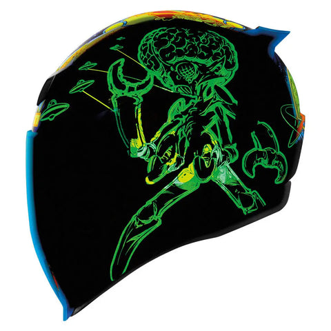 Casco Icon Airflite Bugoid Blitz Blue/Yellow/Green/Black