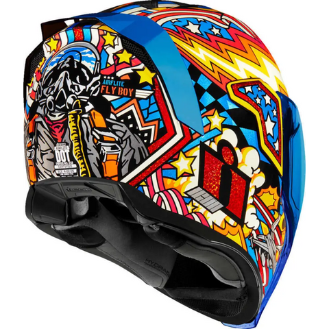 Casco Icon Airflite Flyboy Blue