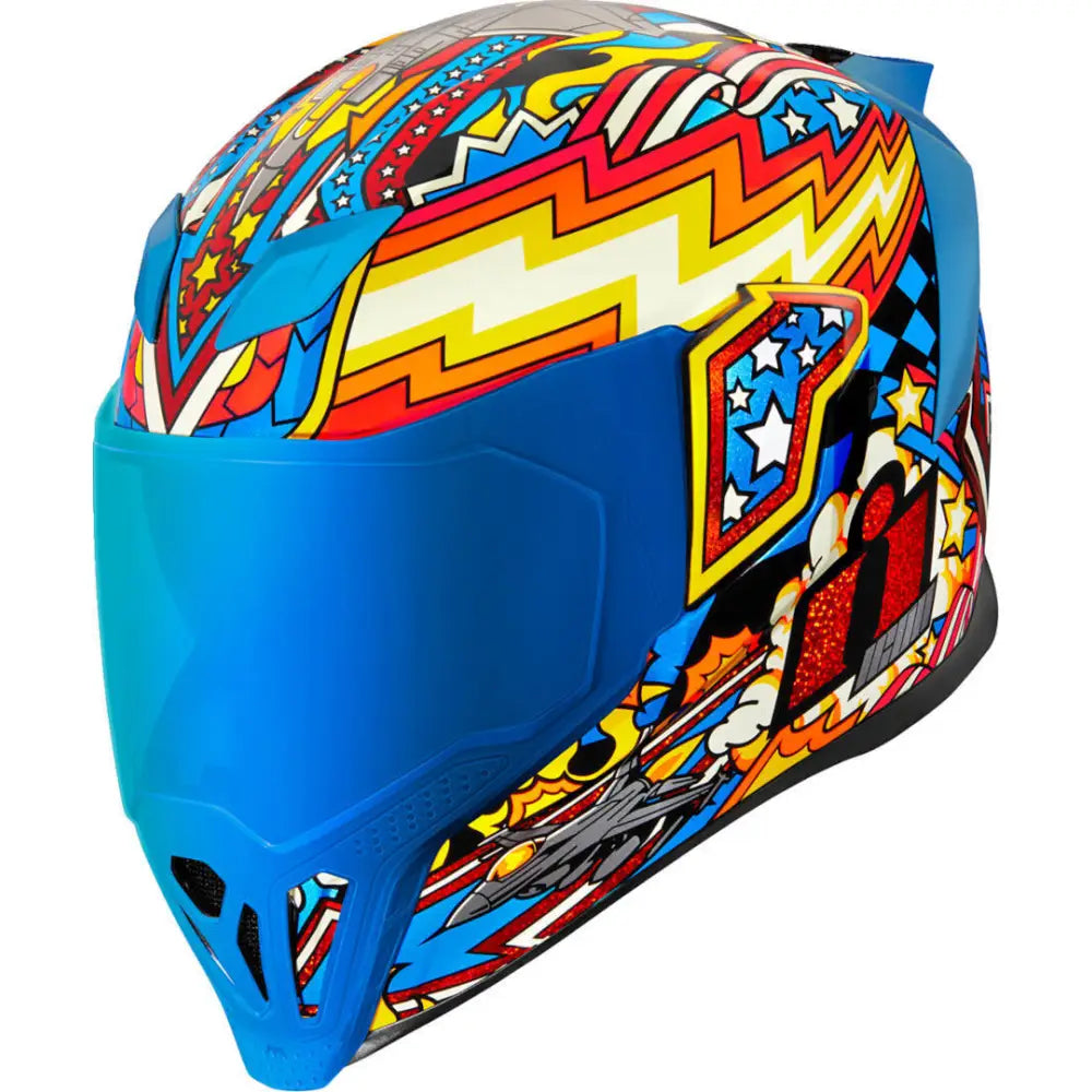 Casco Icon Airflite Flyboy Blue