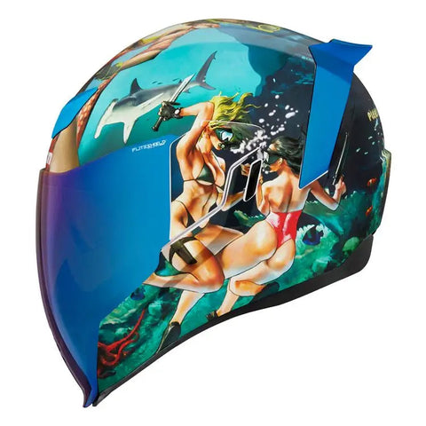 Casco Icon Airflite Pleasuredome 4 Blue/Green/White