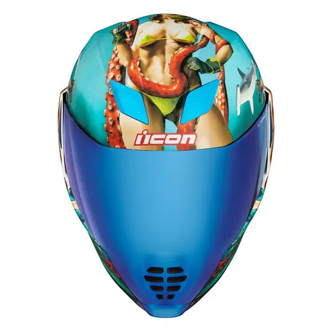 Casco Icon Airflite Pleasuredome 4 Blue/Green/White