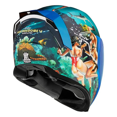 Casco Icon Airflite Pleasuredome 4 Blue/Green/White