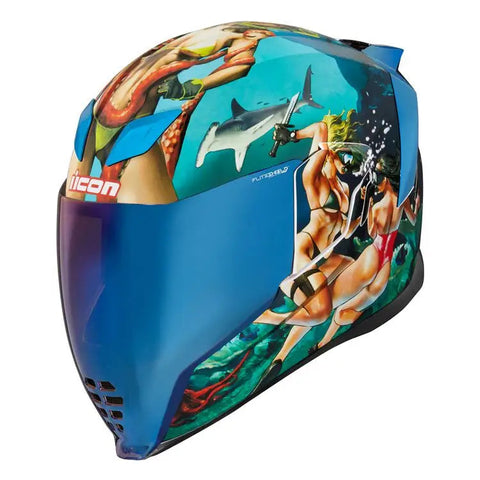 Casco Icon Airflite Pleasuredome 4 Blue/Green/White