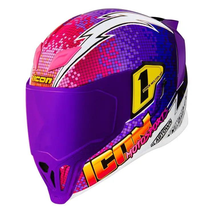 Casco Icon Airflite Quarterflash Purple/Black/White