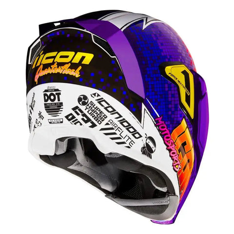 Casco Icon Airflite Quarterflash Purple/Black/White