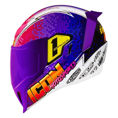 Casco Icon Airflite Quarterflash Purple/Black/White