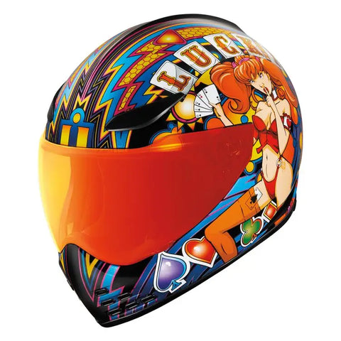 Casco Icon Domain Lucky Lid 4 Red