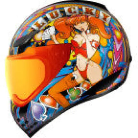 Casco Icon Domain Lucky Lid 4 Red