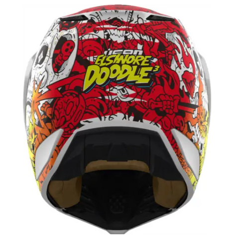 Casco Icon Elsinore Doodle 3 White