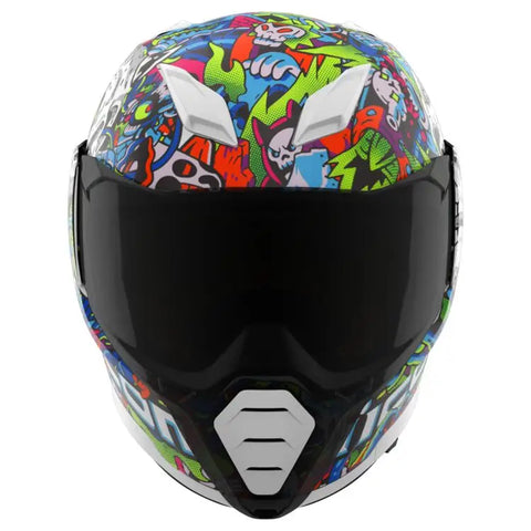 Casco Icon Ultraflite Doodle 3 White