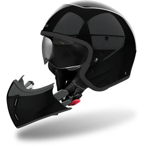 Casco Jet Airoh J 110 Color Black Glitter