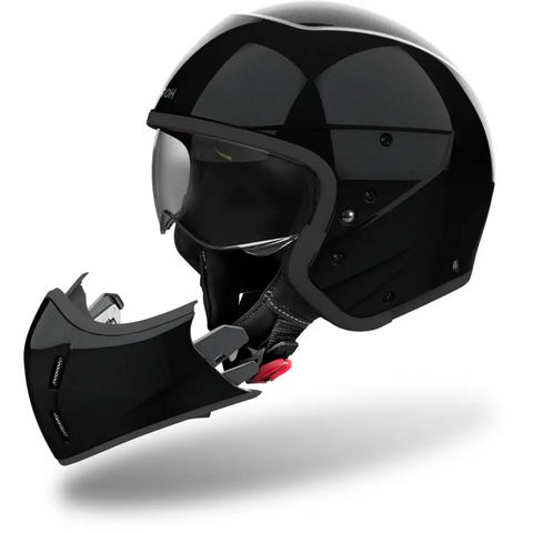 Casco Jet Airoh J 110 Color Black Glitter