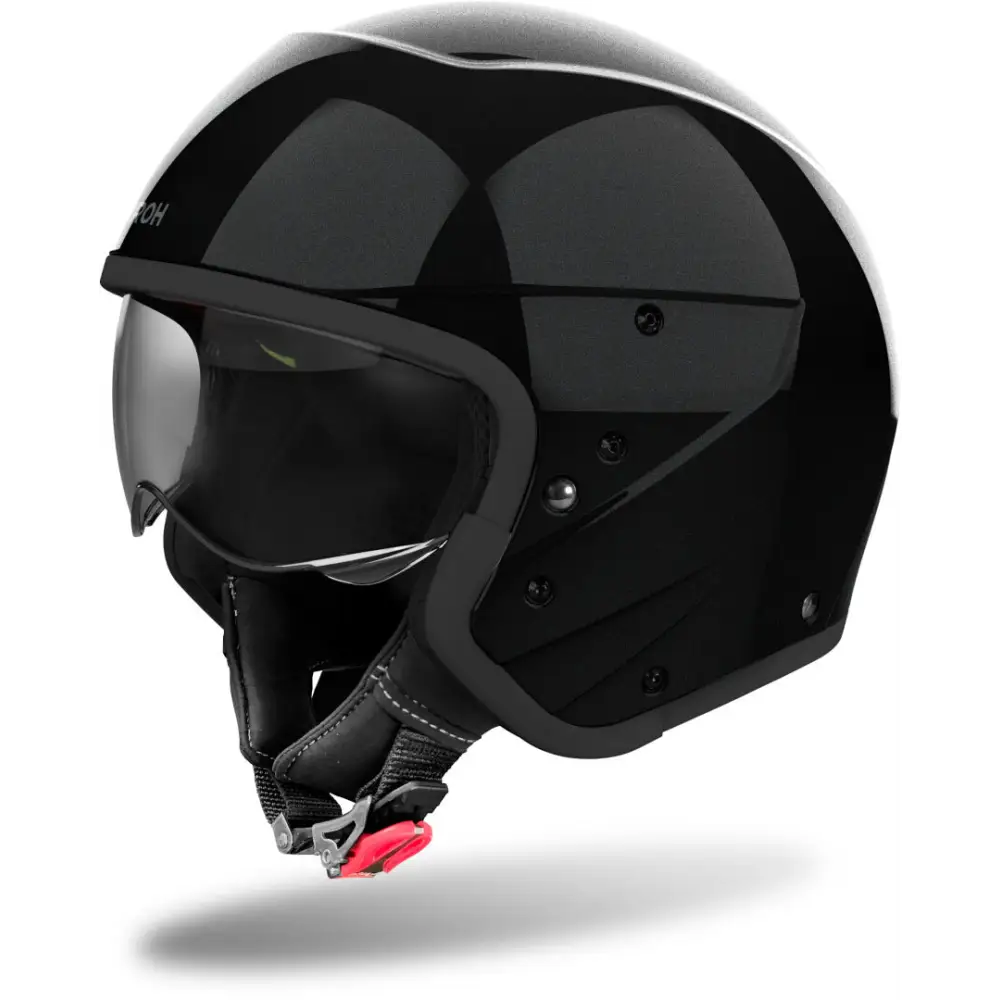 Casco Jet Airoh J 110 Color Black Glitter