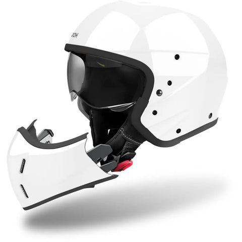Casco Jet Airoh J 110 Color White Gloss