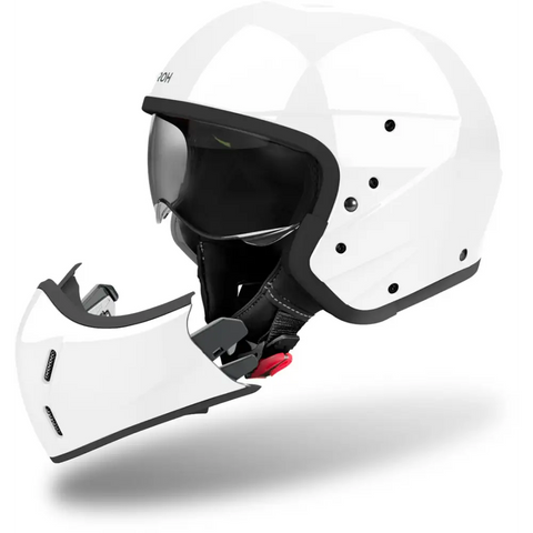 Casco Jet Airoh J 110 Color White Gloss