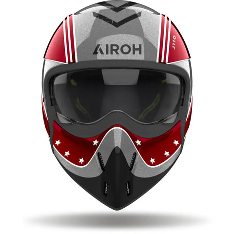 Casco Jet Airoh J 110 Command Burgundy Gloss