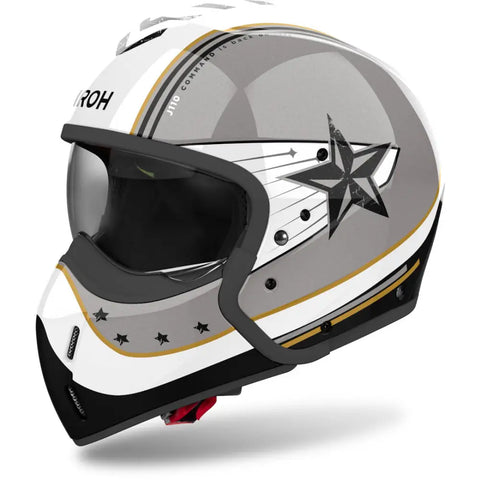 Casco Jet Airoh J 110 Command Gold Glitter