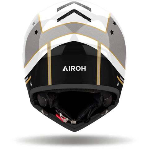 Casco Jet Airoh J 110 Command Gold Glitter