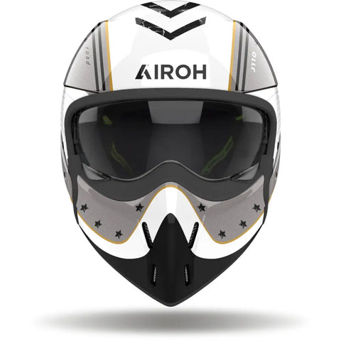 Casco Jet Airoh J 110 Command Gold Glitter
